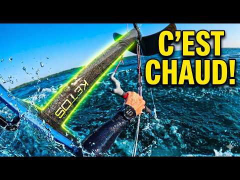 Le Foil part dans les lignes du kite